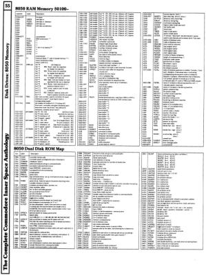 [960�1281 Disk Drives Section: 8050 Memory Map (2 of 3)]