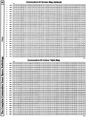 [960�1309 Video Section: C64 Screen and Colour Table Maps]